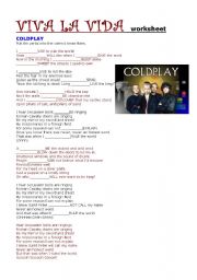 English Worksheet: COLDPLAY - VIVA LA VIDA