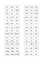 English Worksheet: Phonic Line-Up