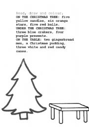 English worksheet: Christmas / prepositions