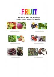 English worksheet: Frut-2