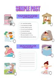 English worksheet: SIMPLE PAST TENSE