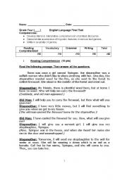 English worksheet: Complete Test