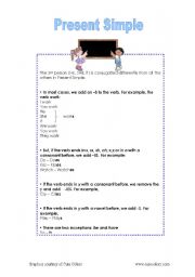 English worksheet: 3rd person Present Simple