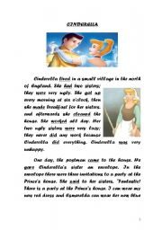 English Worksheet: CINDERELLA PART 1