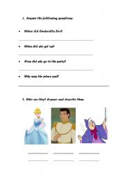 English Worksheet: CINDERELLA PART 2