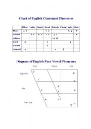 English worksheet: Chart of English Consonant Phonemes