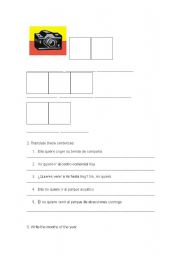 English Worksheet: Date,months,days,vocabulary