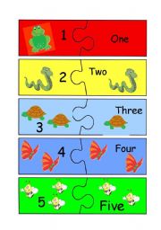 English Worksheet: Number puzzle (1/2)