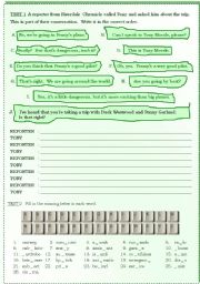 English Worksheet: Read and make a conversation