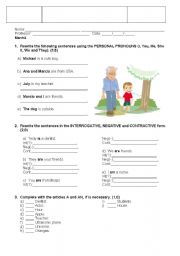 English worksheet: PRESENT