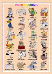 PROFESSIONS presented by ANIMALS