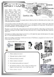 English Worksheet: Brazilian football team - Santos