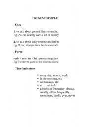 English worksheet: present simple