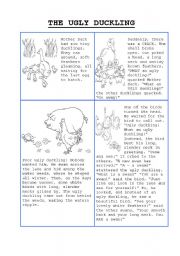 English Worksheet: The Ugly Duckling