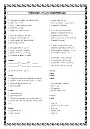 English Worksheet: The PussyCat Dolls - Jai Ho Activity