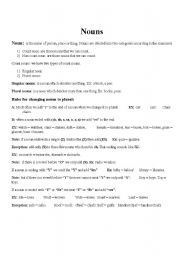 English worksheet: Nouns