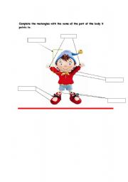 English Worksheet: The body