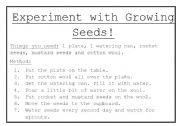 English worksheet: Growing Seeds