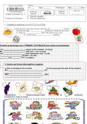 English Worksheet: text 6 th grade