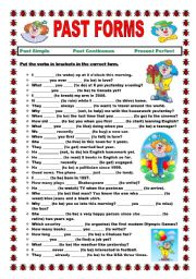 English Worksheet: Past forms - 3