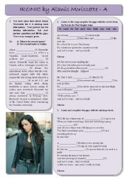 English Worksheet: Alanis Morissette - Ironic