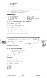 English Worksheet: The scientist - by Coldplay