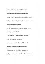English worksheet: LAY ALL YOUR LOVE ON ME 