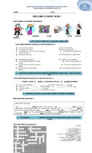English Worksheet: SIMPLE PRESENT- PRESENT CONTINUOS