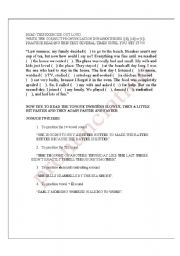 English Worksheet: ed PRONUNCIATION and TONGUE TWISTERS