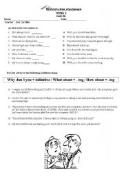 English Worksheet: should - shouldnt