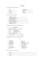 English Worksheet: family members vocabulary