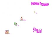 English worksheet: Personal Pronouns (Singular)