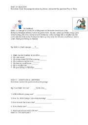 English worksheet: True & False questions