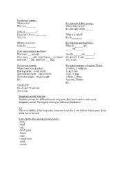 English worksheet: Ideas for farm animal theme lessons