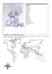 English Worksheet: Geography