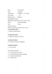 English Worksheet: article