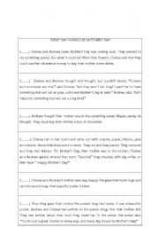 English worksheet: everyday should be mothers day