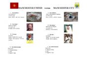 English worksheet: Manchester United versus Manchester City
