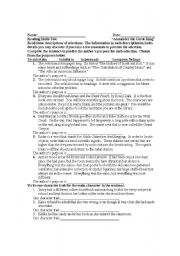 English Worksheet: 6th Grade English Test