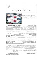 English Worksheet: the legend of the almond trees