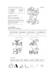 English worksheet: Test