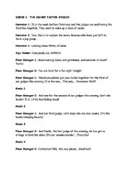 English Worksheet: role play - snow white