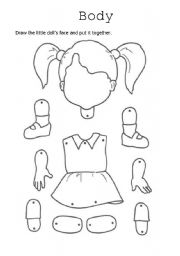 English Worksheet: doll puppet