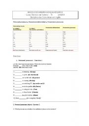 English Worksheet: determiners