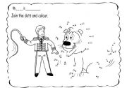 English worksheet: Join the dots and guess the animal