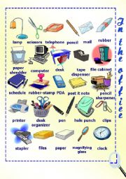 English Worksheet: In the office