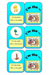 English Worksheet: ANIMALS - Im the... (2/7)