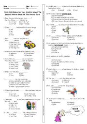 6th grade quiz esl worksheet by yankaset