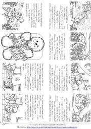 English Worksheet: The Gingerbread Man (Story Mini Book)