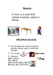 English worksheet: Nouns